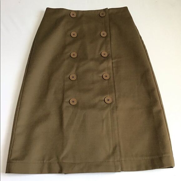 Club Monaco Front Button Pencil Midi Skirt NWT - Picture 2 of 10